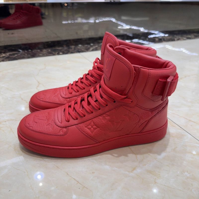 Louis Vuitton Louis Vuitton Rivoli Red High-Top Sneakers -2508 Size US 7.5 / EU 40-41 - 1 Thumbnail