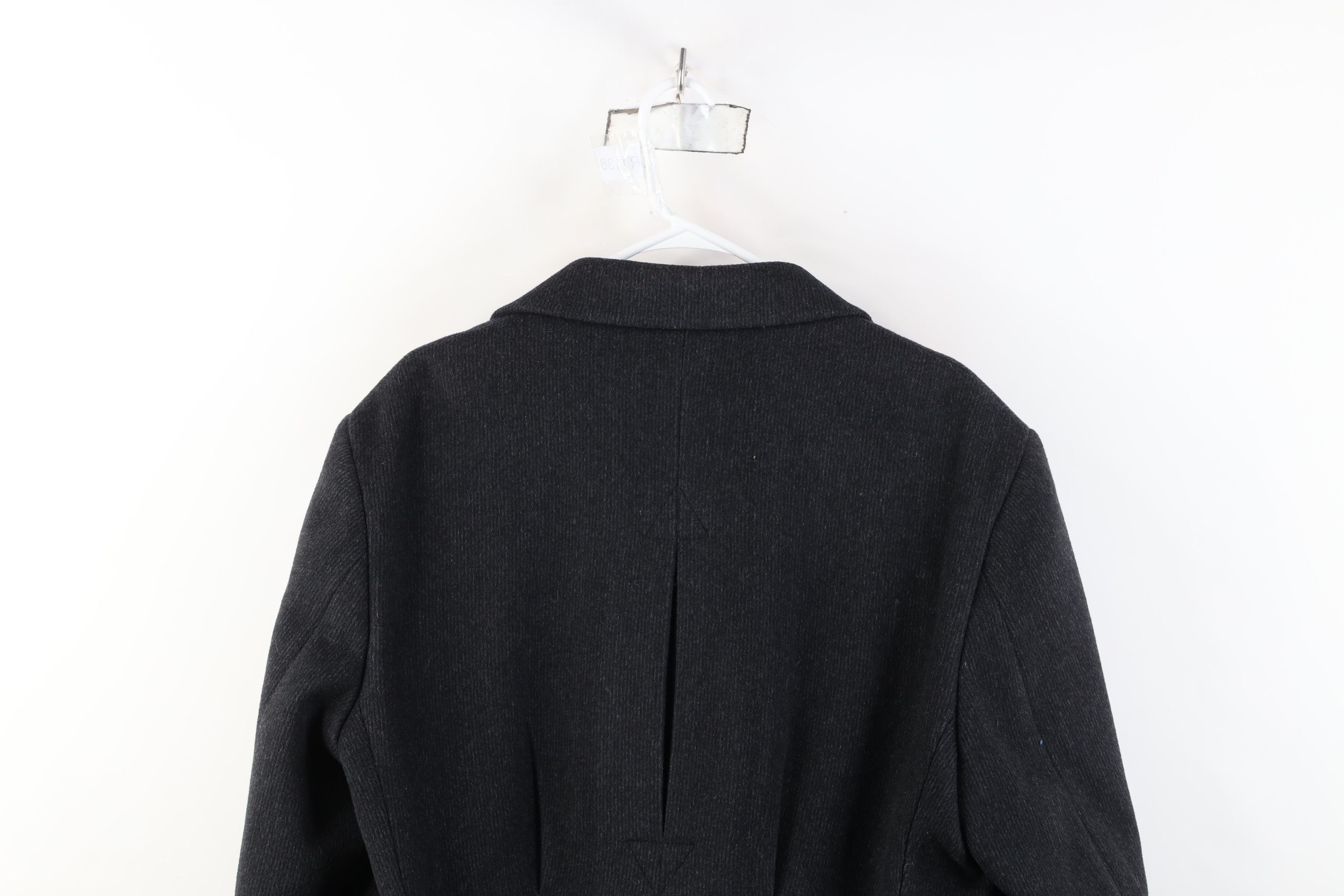 Vintage Vintage 70s Streetwear Wool Ribbed Overcoat Jacket Gray USA Size US XXL / EU 58 / 5 - 15 Thumbnail