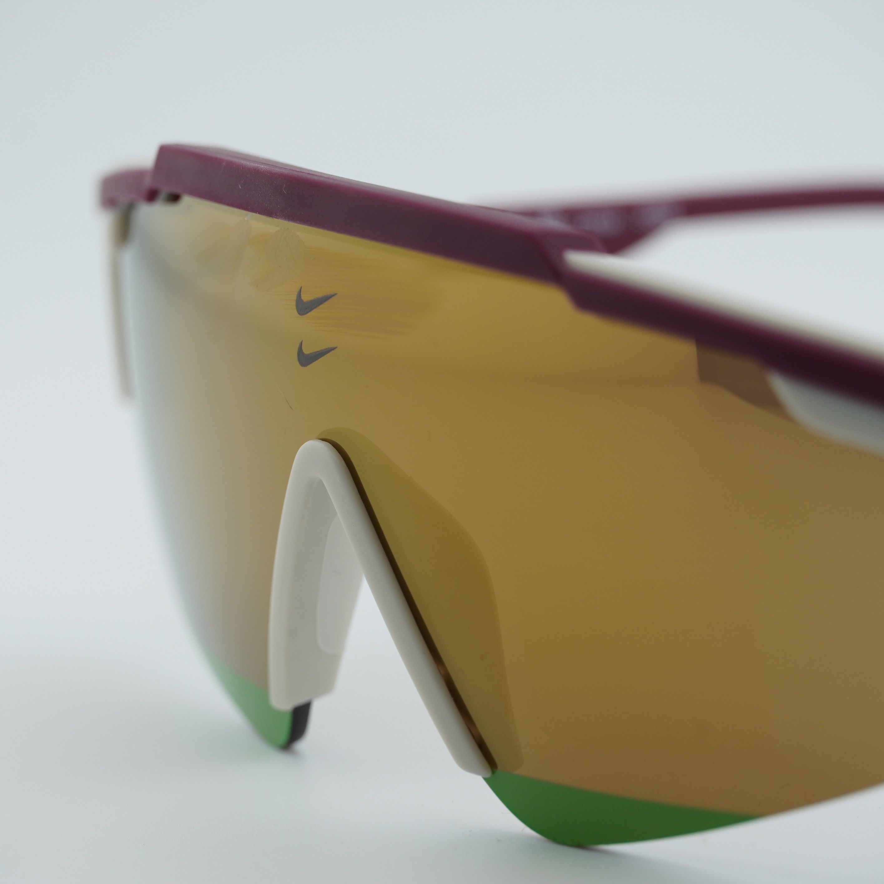Nike NIKE MARQUEE EDGE M 681 Sunglasses Maroon Shield Frame Size ONE SIZE - 6 Thumbnail