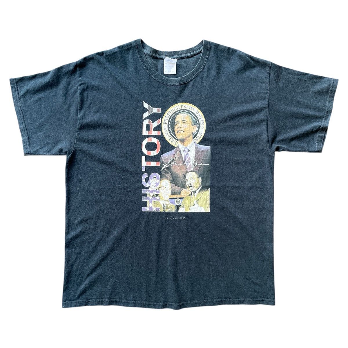 Rap Tees × Vintage Vintage Barack Obama, Malcom X & MLK Raptee Design Size US XL / EU 56 / 4 - 1 Thumbnail