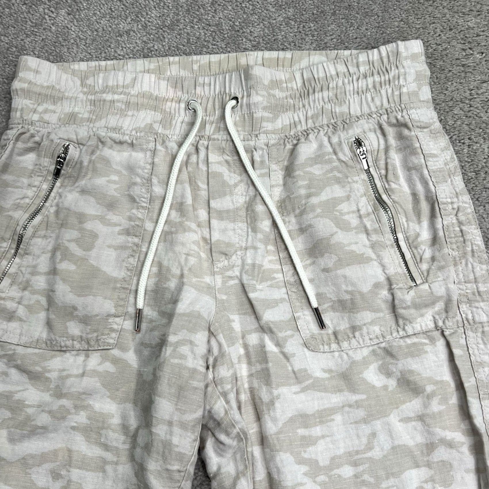 Athleta Athleta Cabo Tide Linen Joggers Pants Women’s 4 Beige Drawstring Lightweight 27” Inseam Casual, Athleisure, Beach Womens Size 28" / US 6 / IT 42 - 2 Thumbnail