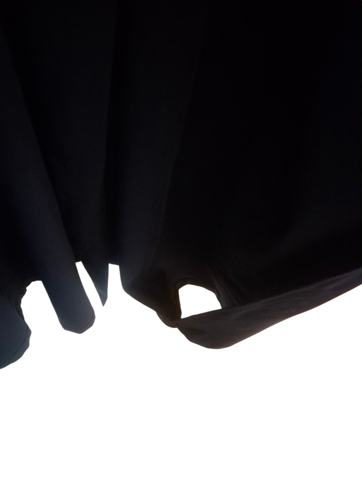 Yohji Yamamoto 90s Yohji Yamamoto Femme Dark Navy Wool Gabardine Drape Coat Size S / US 4 / IT 40 - 9 Thumbnail