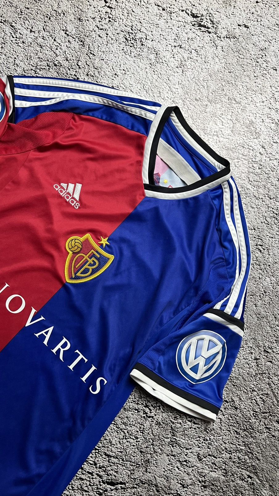 Adidas 2014-2015 FC Basel Swiss Switzerland adidas jersey Size US S / EU 44-46 / 1 - 2 Thumbnail