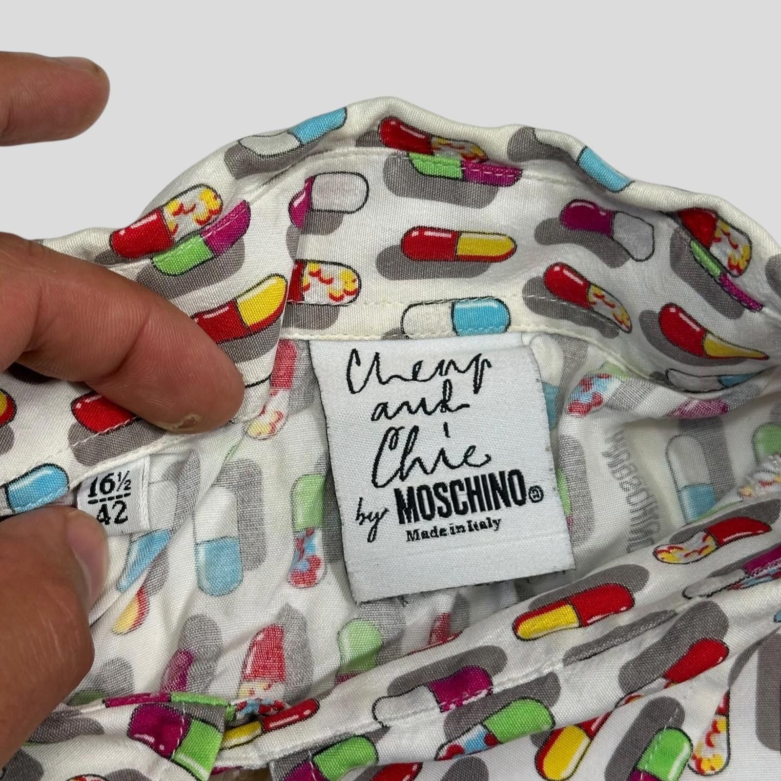 Moschino Moschino 1997 Cheap and Chic Pills Longsleeve Shirt - L Size US L / EU 52-54 / 3 - 4 Thumbnail