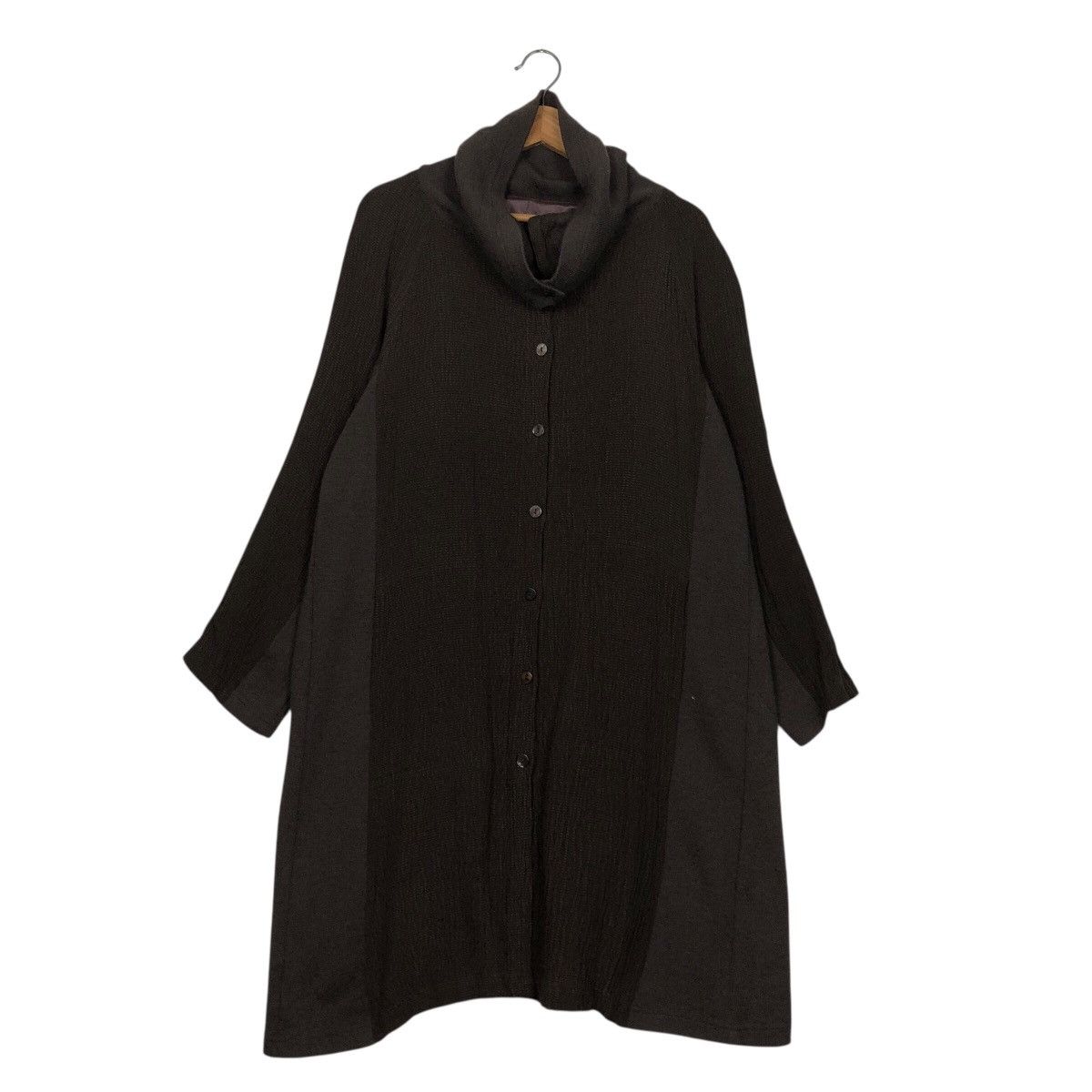 Japanese Brand 📌Oversize Long Jacket Pleated Design Unbranded Issey Miyake Size M / US 6-8 / IT 42-44 - 2 Thumbnail