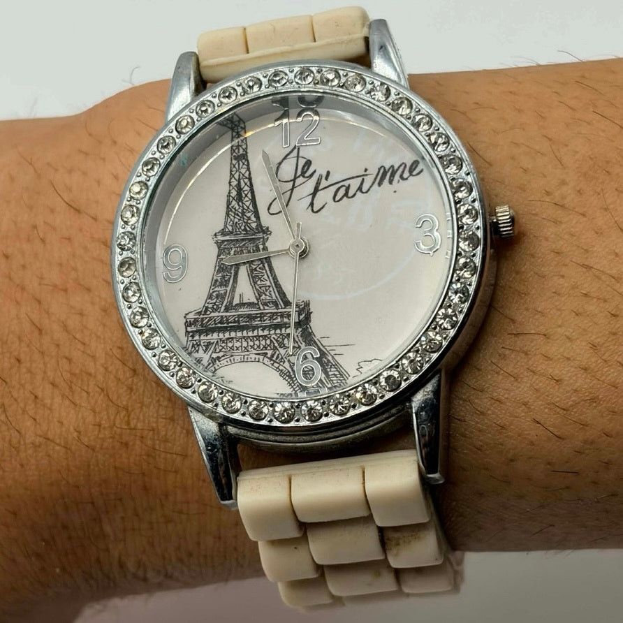 Other Silver & Cream Paris Men’s Watch Size ONE SIZE - 2 Thumbnail
