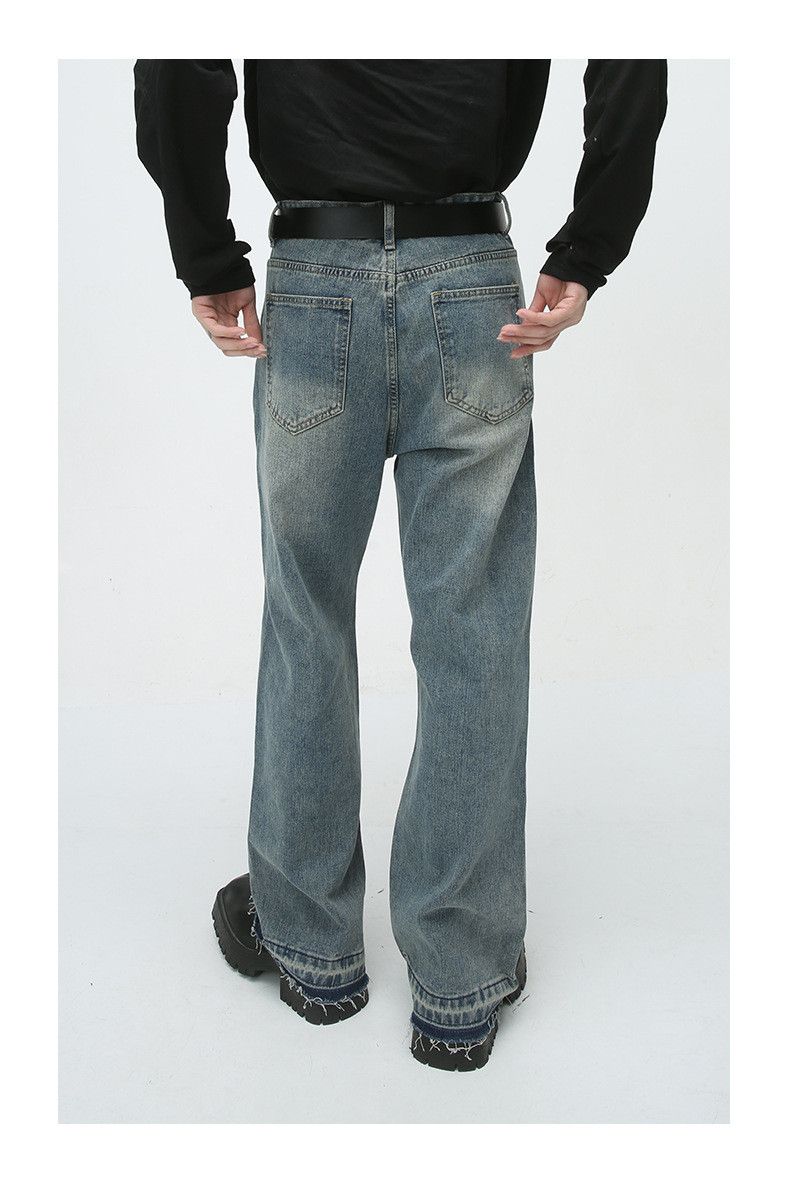 Japanese Brand × Jean Loose straight-leg distressed jeans Size US 32 / EU 48 - 5 Thumbnail