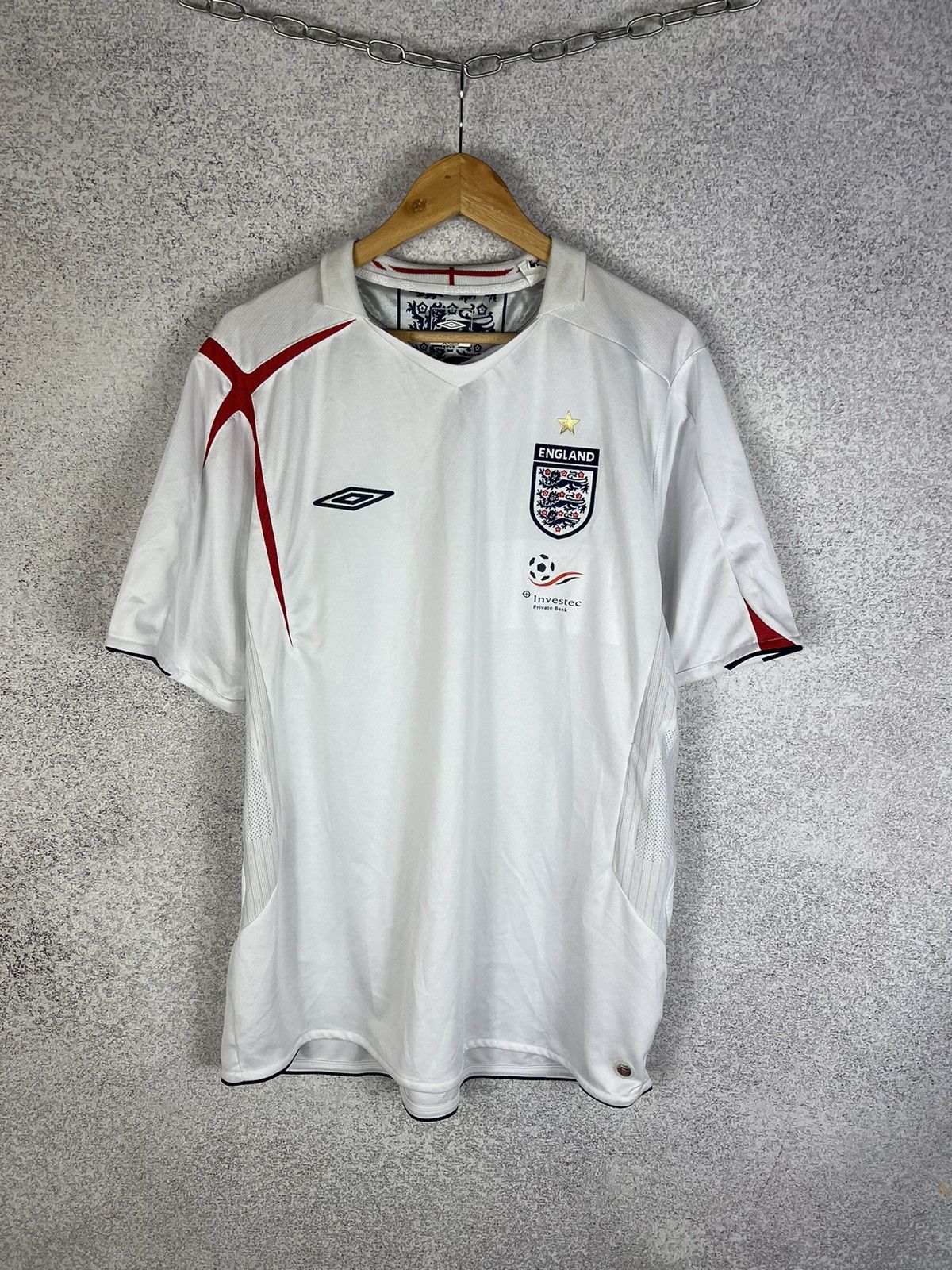 Umbro Vintage England 2005 2007 Away Umbro Soccer Jersey Kit Size US XL / EU 56 / 4 - 1 Thumbnail