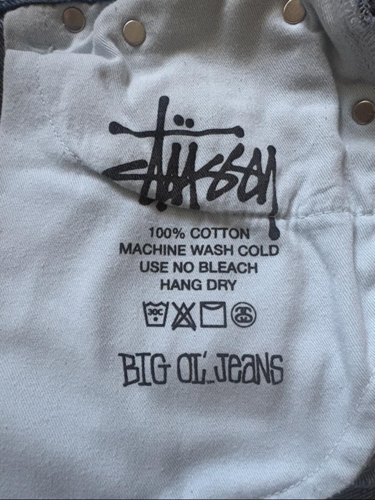 Stussy Stüssy Big Ol' Y2K Jean Denim Shorts -Medium Stone Wash Size US 32 / EU 48 - 11 Thumbnail