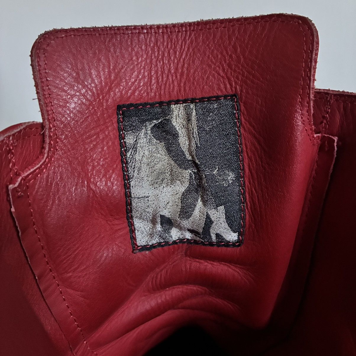 Rick Owens Rick Owens Chili Red / Milk High Top Ramones Size US 10.5 / EU 43-44 - 6 Thumbnail