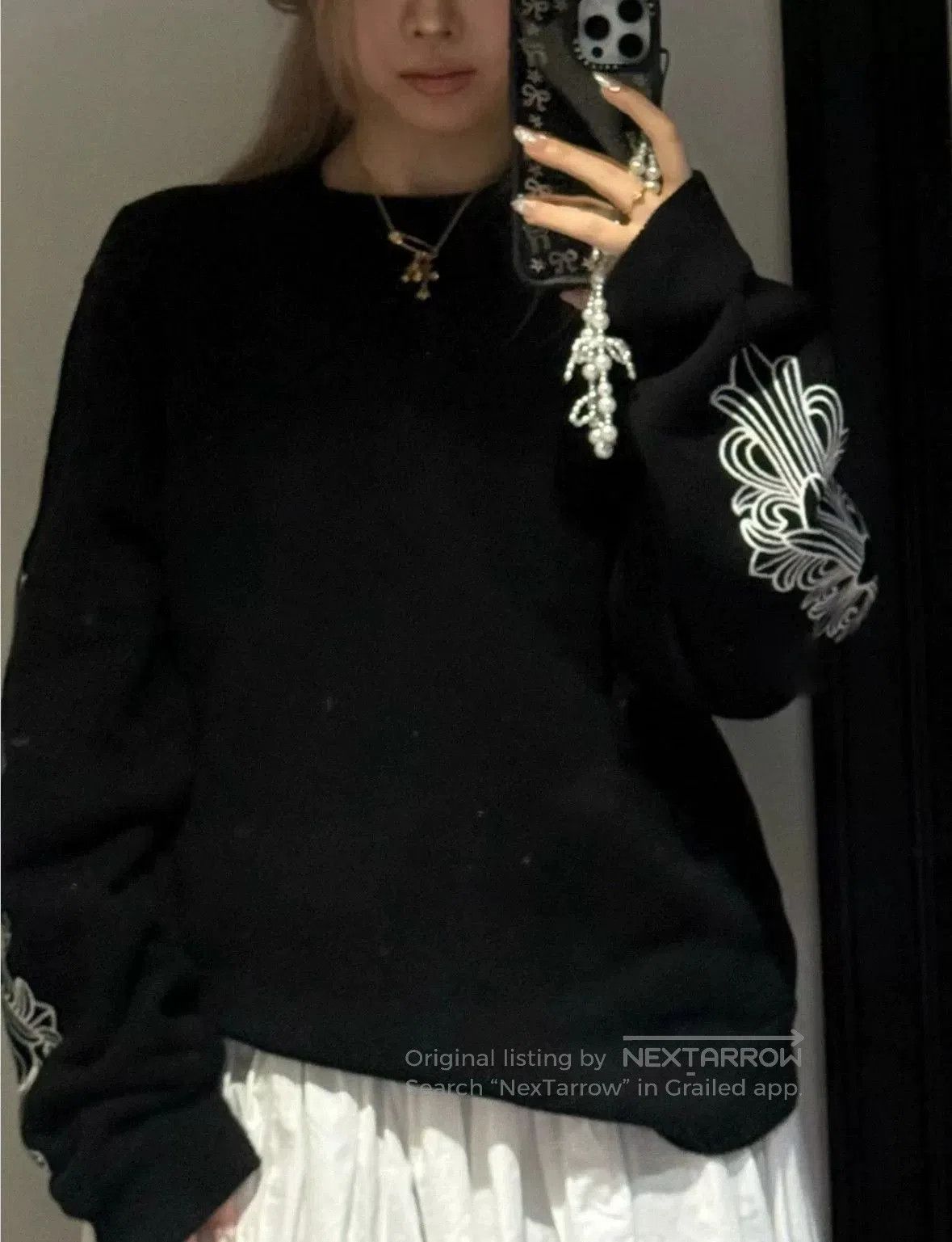 Chrome Hearts Chrome Hearts Black Vine Embroidery Cashmere Sweater. Size US L / EU 52-54 / 3 - 9 Thumbnail