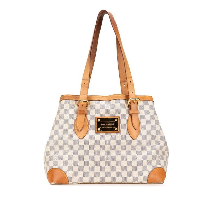 Louis Vuitton Louis Vuitton Damier Azur Hampstead MM Tote Bag N51206 Size ONE SIZE - 1 Thumbnail