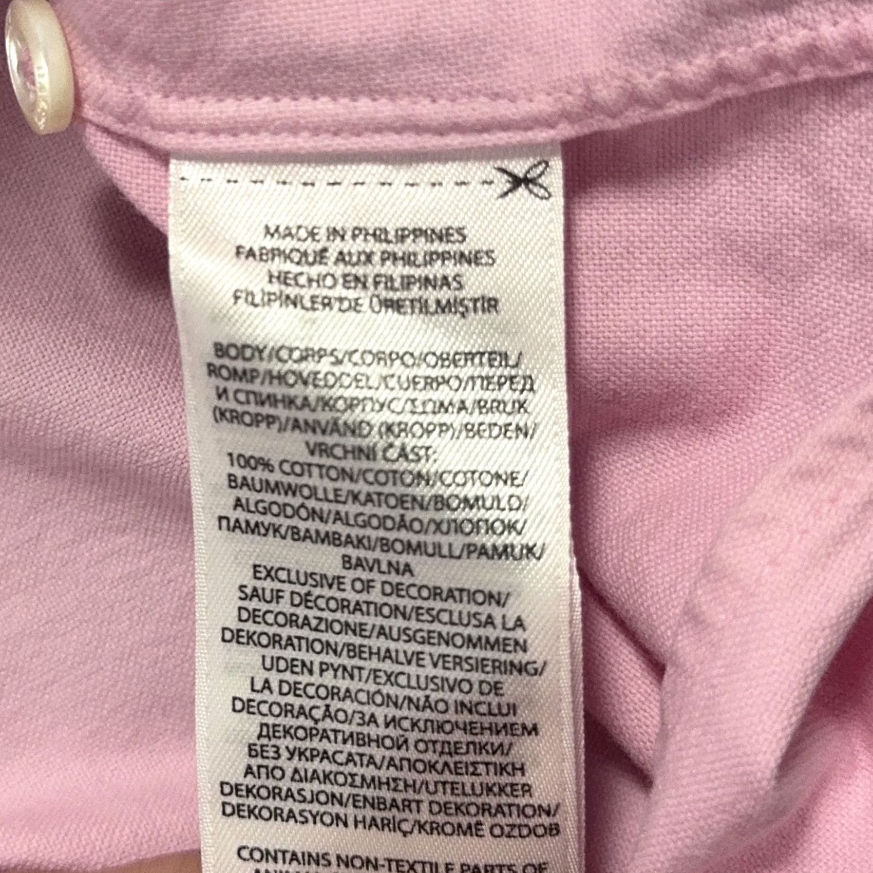 Polo Ralph Lauren Polo Ralph Lauren Shirt Mens 2XL Custom Fit Oxford Long Sleeve Sport Pony Logo Pink Size US XXL / EU 58 / 5 - 6 Thumbnail