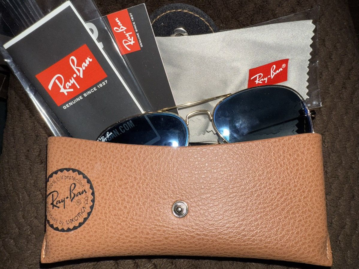 RayBan RayBan Aviator Gold Sunglasses RB3025 w/ box, case & cloth Size ONE SIZE - 2 Thumbnail