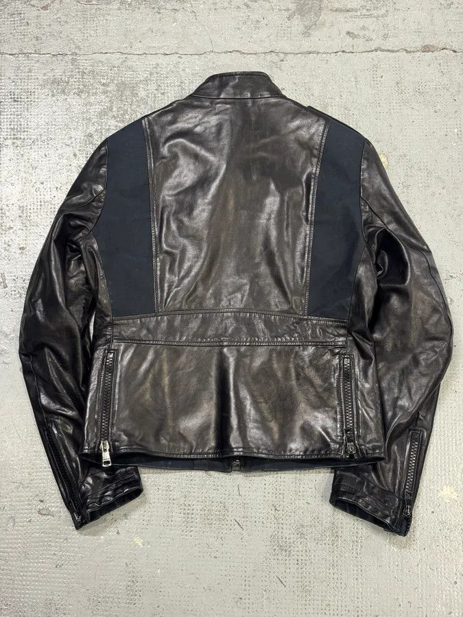 Gucci 2000s Gucci Black Pro Biker Leather Jacket Size US M / EU 48-50 / 2 - 5 Thumbnail
