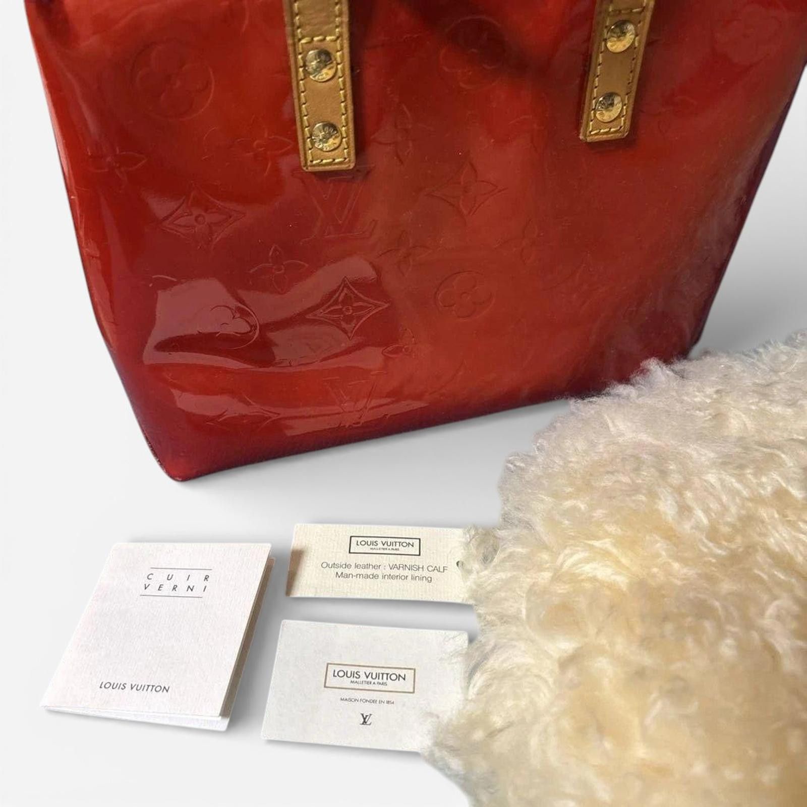 Louis Vuitton - Vernis Leather Handbag Red
