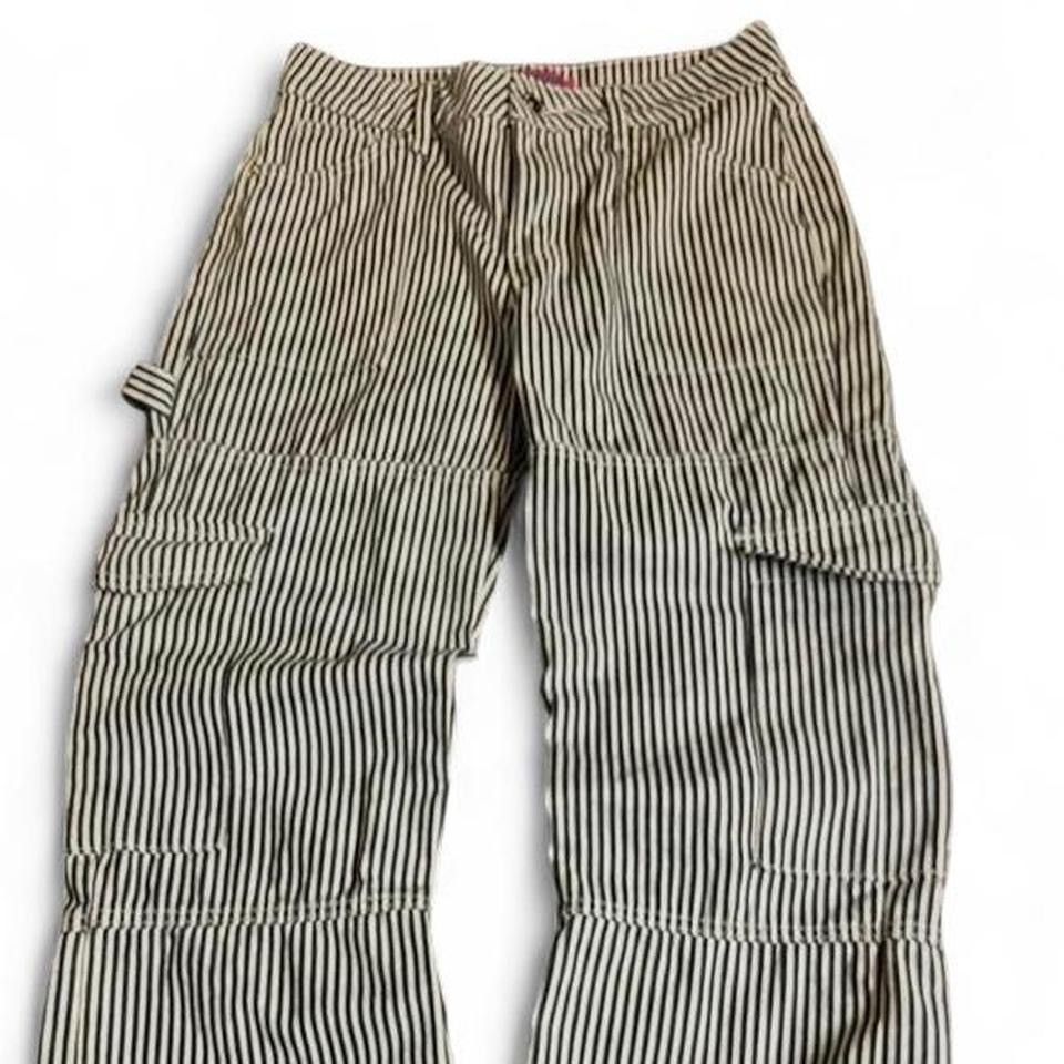 Other Navy blue/ White pinstripe pants Size 26" / US 2 / IT 38 - 2 Thumbnail
