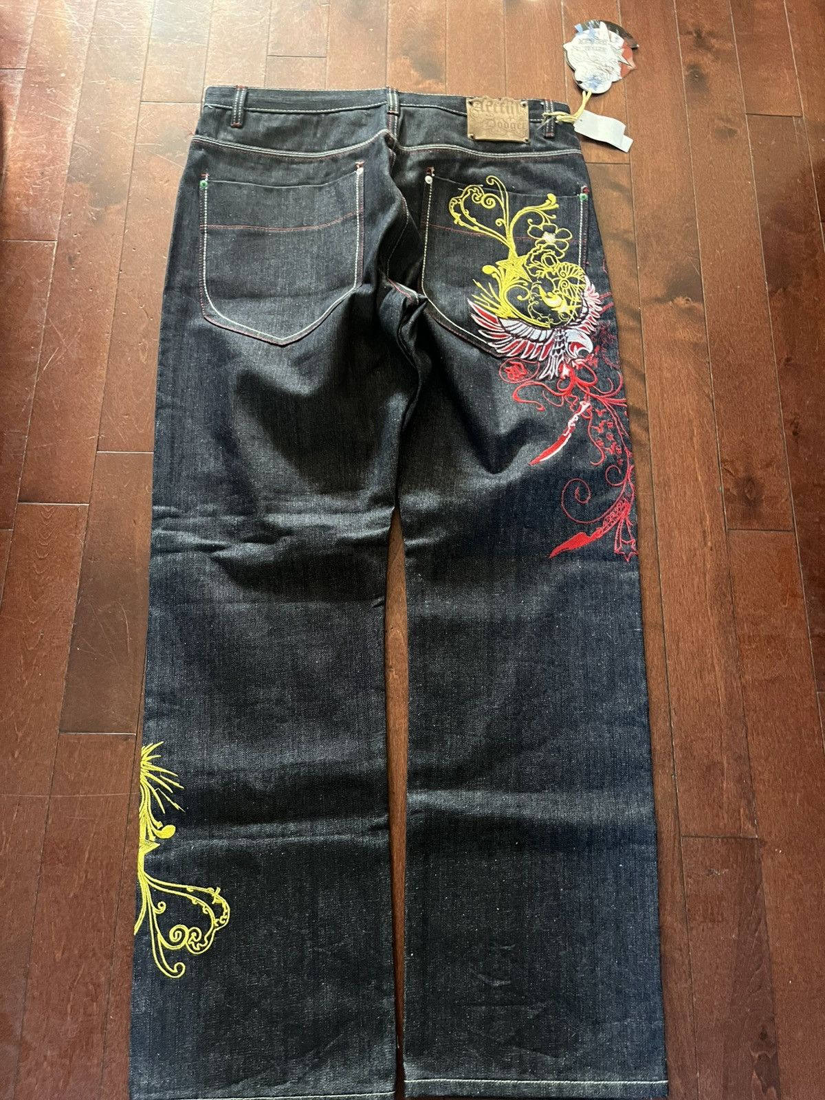 Artful Dodger × Japanese Brand × Vintage Baggy Japanese pants embroidered Size US 40 / EU 56 - 1 Thumbnail