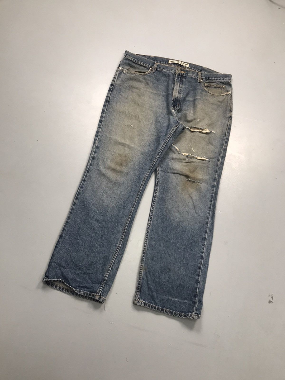 Harley Davidson Vintage Harley Davidson damaged denim Size US 42 / EU 58 - 3 Thumbnail