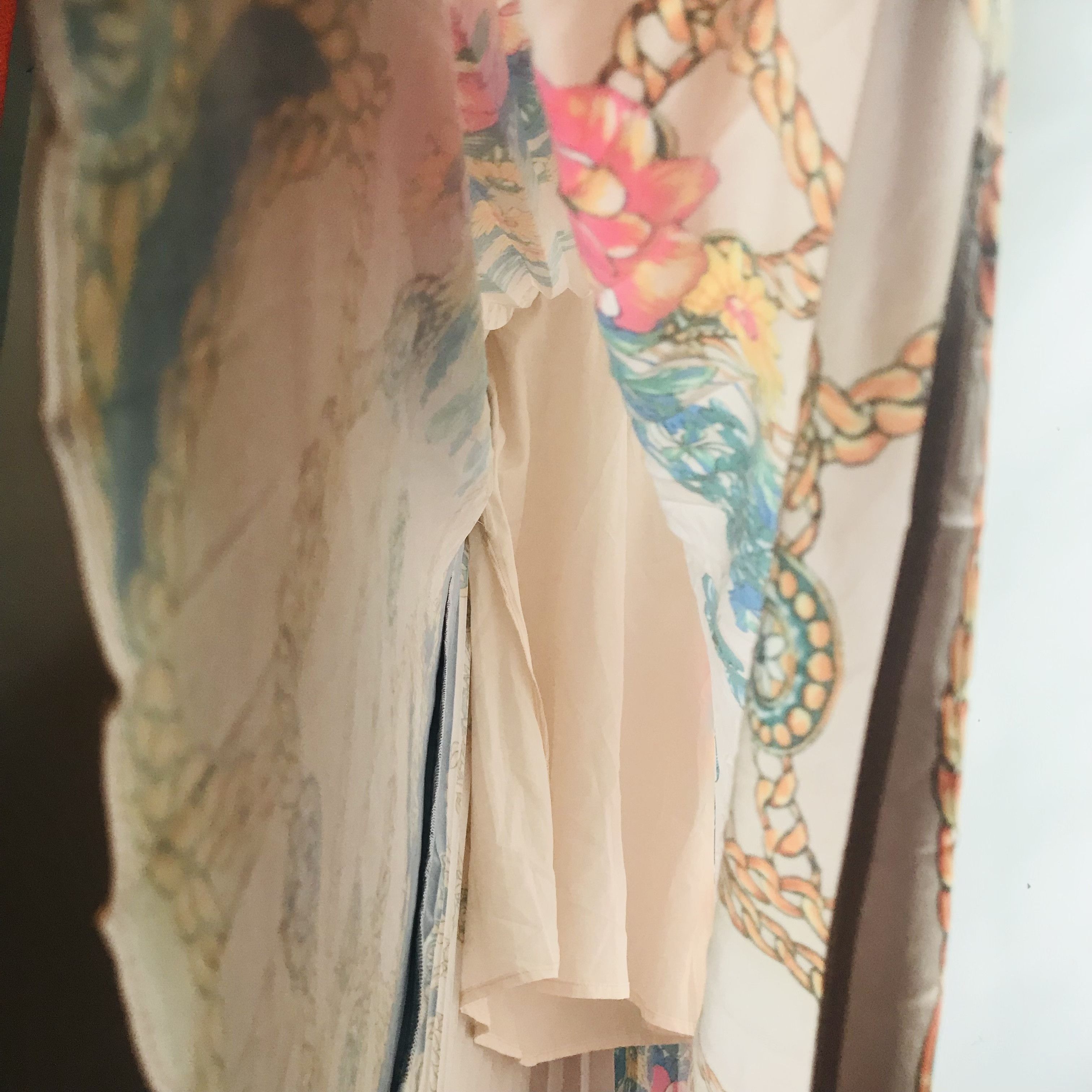 Vintage Vintage Floral Pleated Maxi Dress Size L / US 10 / IT 46 - 13 Thumbnail