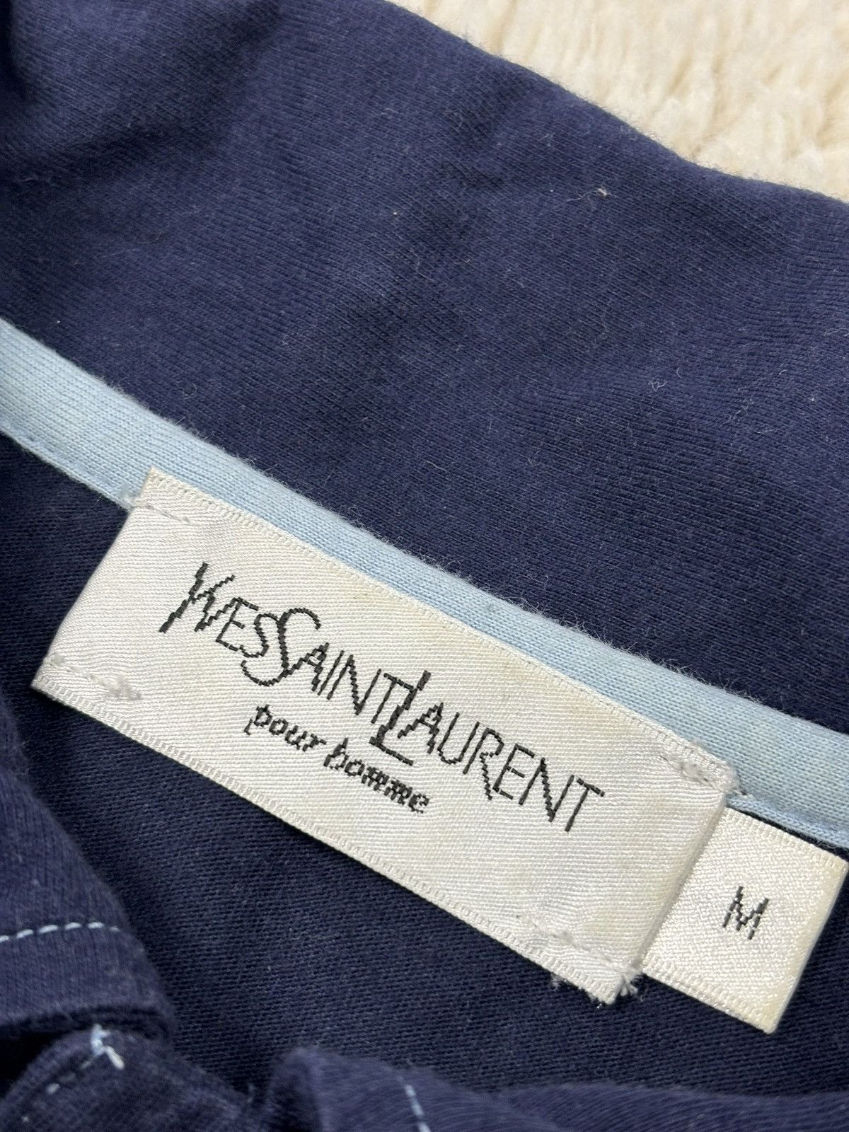 Yves Saint Laurent Yves Saint Laurent Vintage Monogram Polo Shirt YSL Rare Size US M / EU 48-50 / 2 - 7 Thumbnail