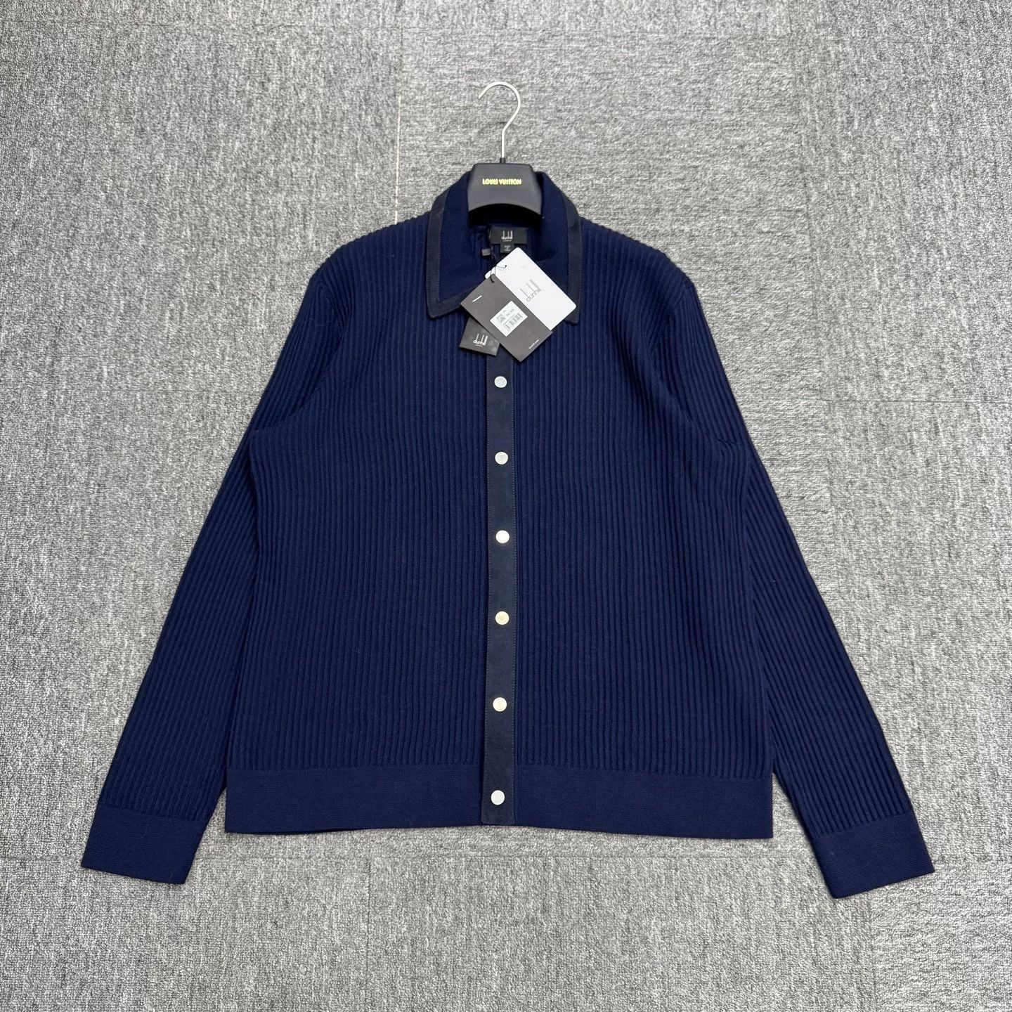 Alfred Dunhill dunhill suede and wool cardigan jacket. Size US XL / EU 56 / 4 - 1 Thumbnail