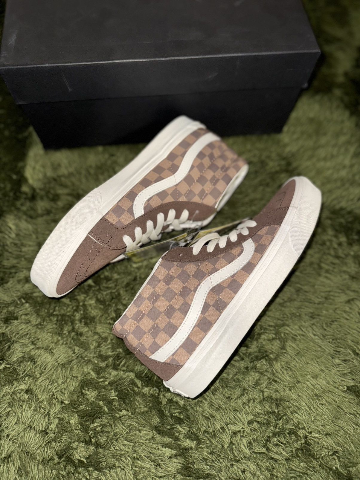 Vans [US 9] Vans Vault Skate Mid Sample Brown Checkerboard Size US 9 / EU 42 - 6 Thumbnail