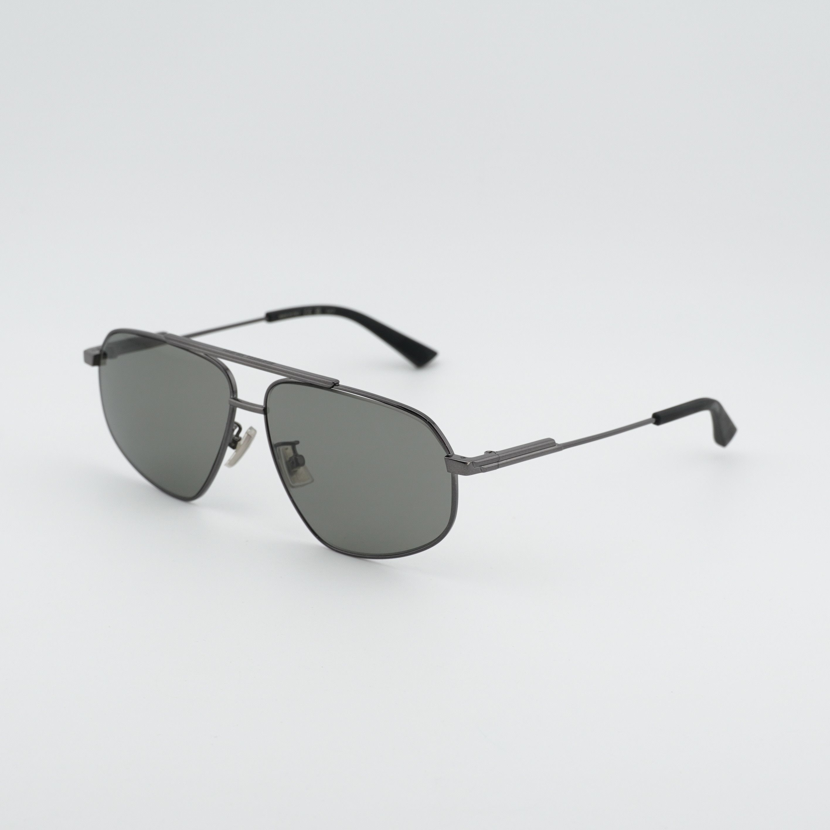 Bottega Veneta Bottega Veneta BV1194S 001 Sunglasses Ruthenium Aviator Fram Size ONE SIZE - 1 Thumbnail