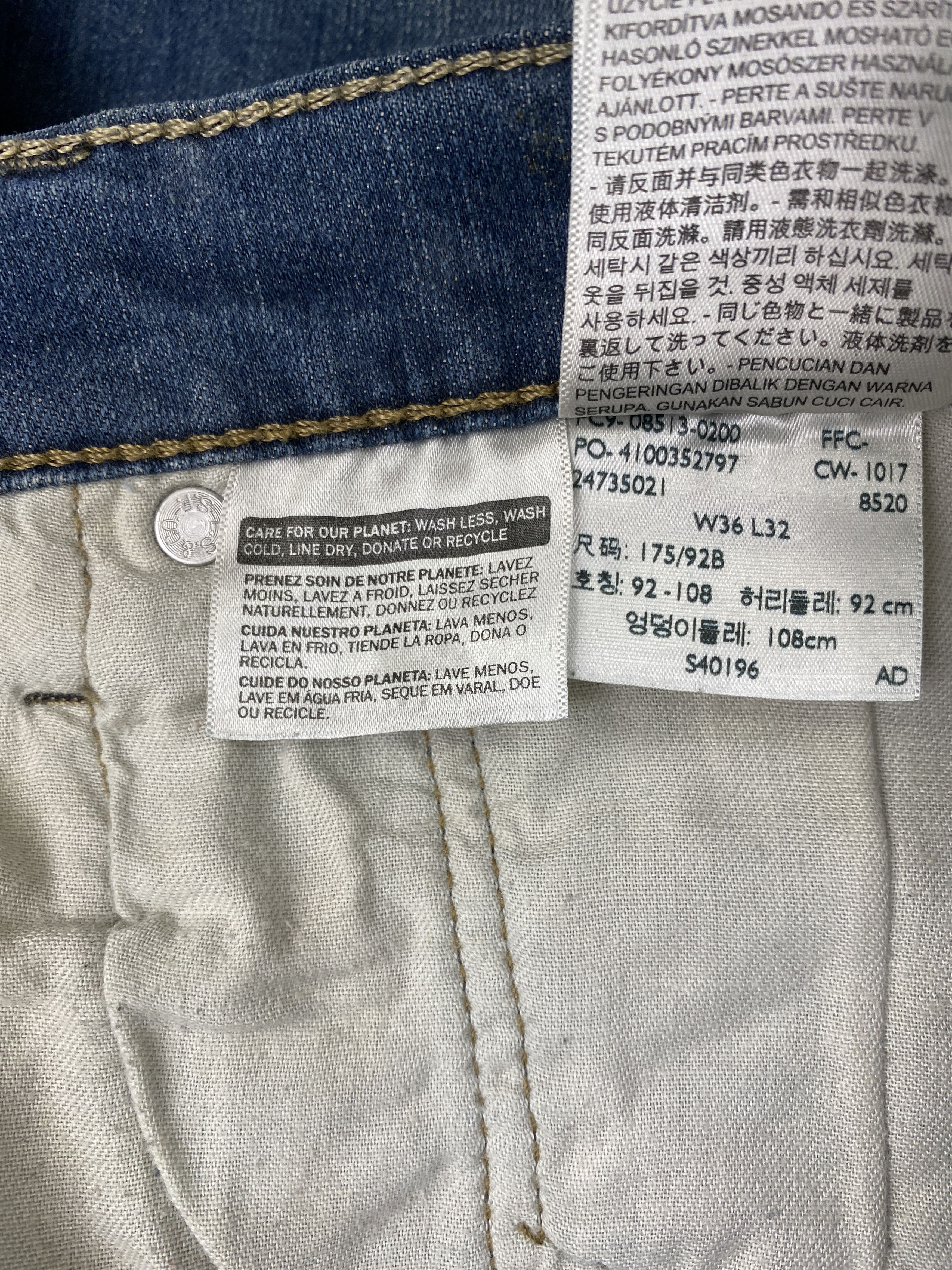 Levi's × Vintage Splatter Paint Vintage Levis 513 Denim Jeans Size US 36 / EU 52 - 13 Thumbnail