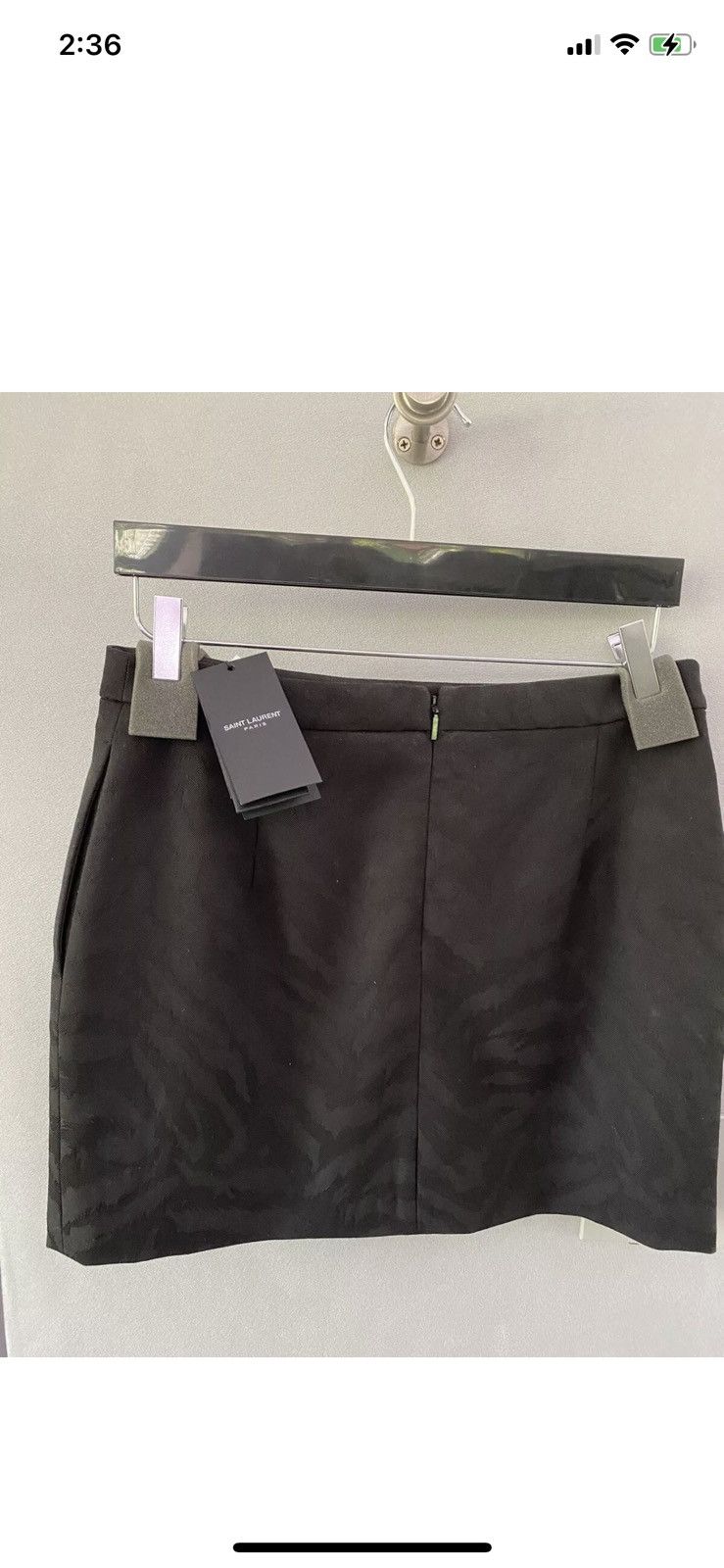 Saint Laurent Paris Saint Laurent wool miniskirt size F40 black Size 28" / US 6 / IT 42 - 8 Thumbnail