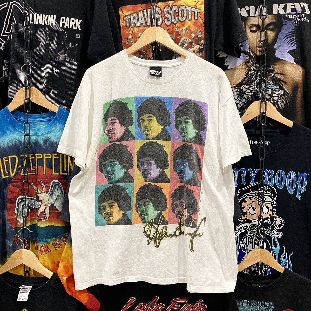 Vintage Vintage 2008 Jimi Hendrix Pop Art Tee Size US XL / EU 56 / 4 - 3 Thumbnail