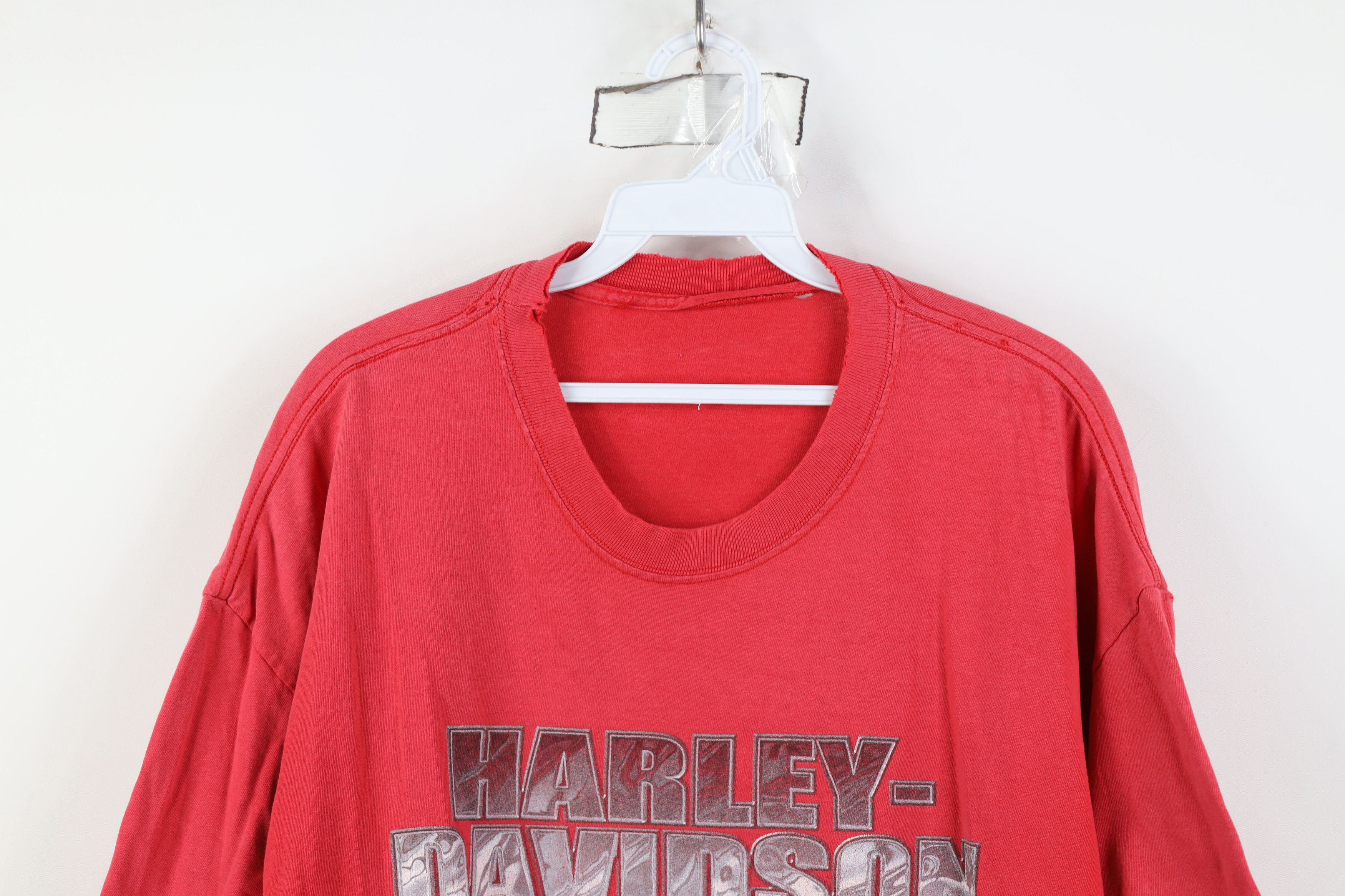 Harley Davidson Vintage Y2K Harley Davidson Spell Short Sleeve T-Shirt Red Size US XL / EU 56 / 4 - 2 Thumbnail