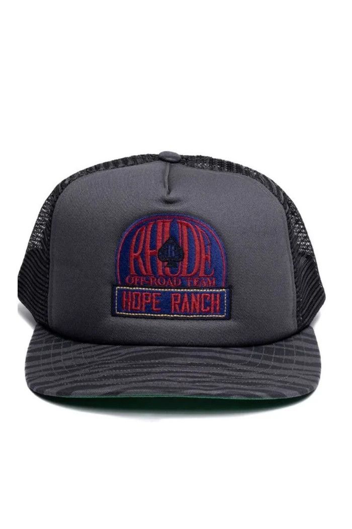 Rhude o1wfsh0625 Size: OS / Zebra Trucker Hat / Cap Black/Charcoal Size ONE SIZE - 1 Preview