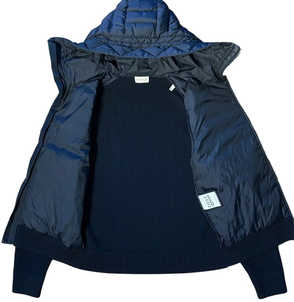 Moncler Moncler Wool Padded Cardigan Navy Size US M / EU 48-50 / 2 - 5 Thumbnail