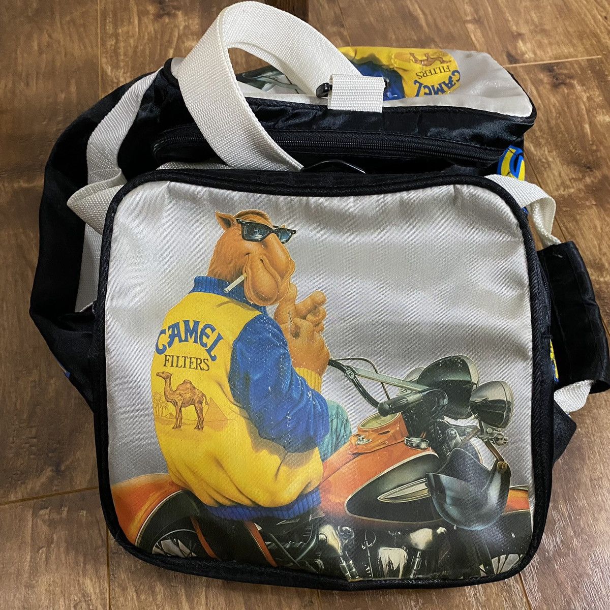 Camel × Vintage Vintage 1990s Joe Camel Biker Duffle Bag