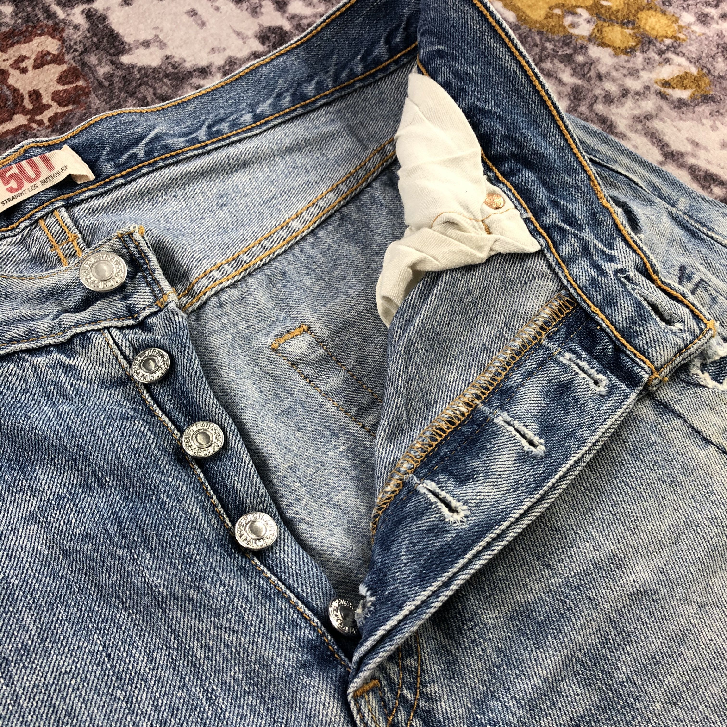 Levi's Vintage Blue Wash Levis 501 Jeans-JM2915 Size US 34 / EU 50 - 11 Thumbnail