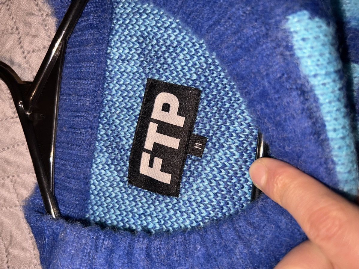 Fuck The Population FTP Archive Mohair Sweater - Blue Size US M / EU 48-50 / 2 - 2 Thumbnail