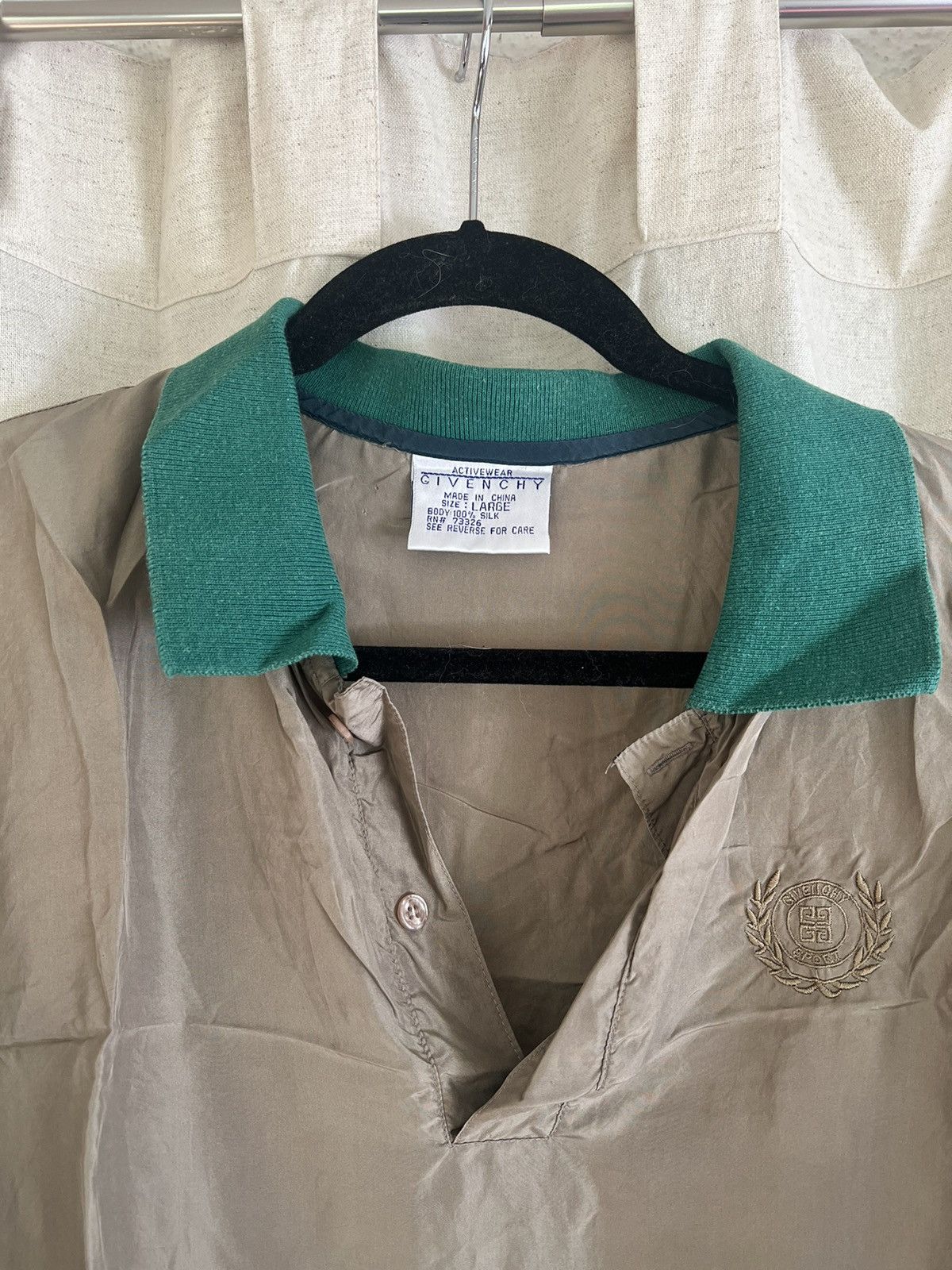 Givenchy Vintage 80’s / 90’s Silk Givenchy Activewear Polo Shirt Size US L / EU 52-54 / 3 - 3 Thumbnail