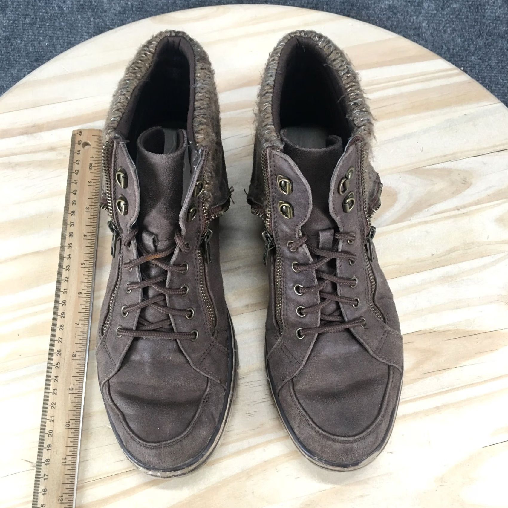 Vintage Cliffs White Mountain Boots Womens 11M Brown Kearny Lace Up Ankle C253352 Size US 11 / IT 41 - 7 Thumbnail