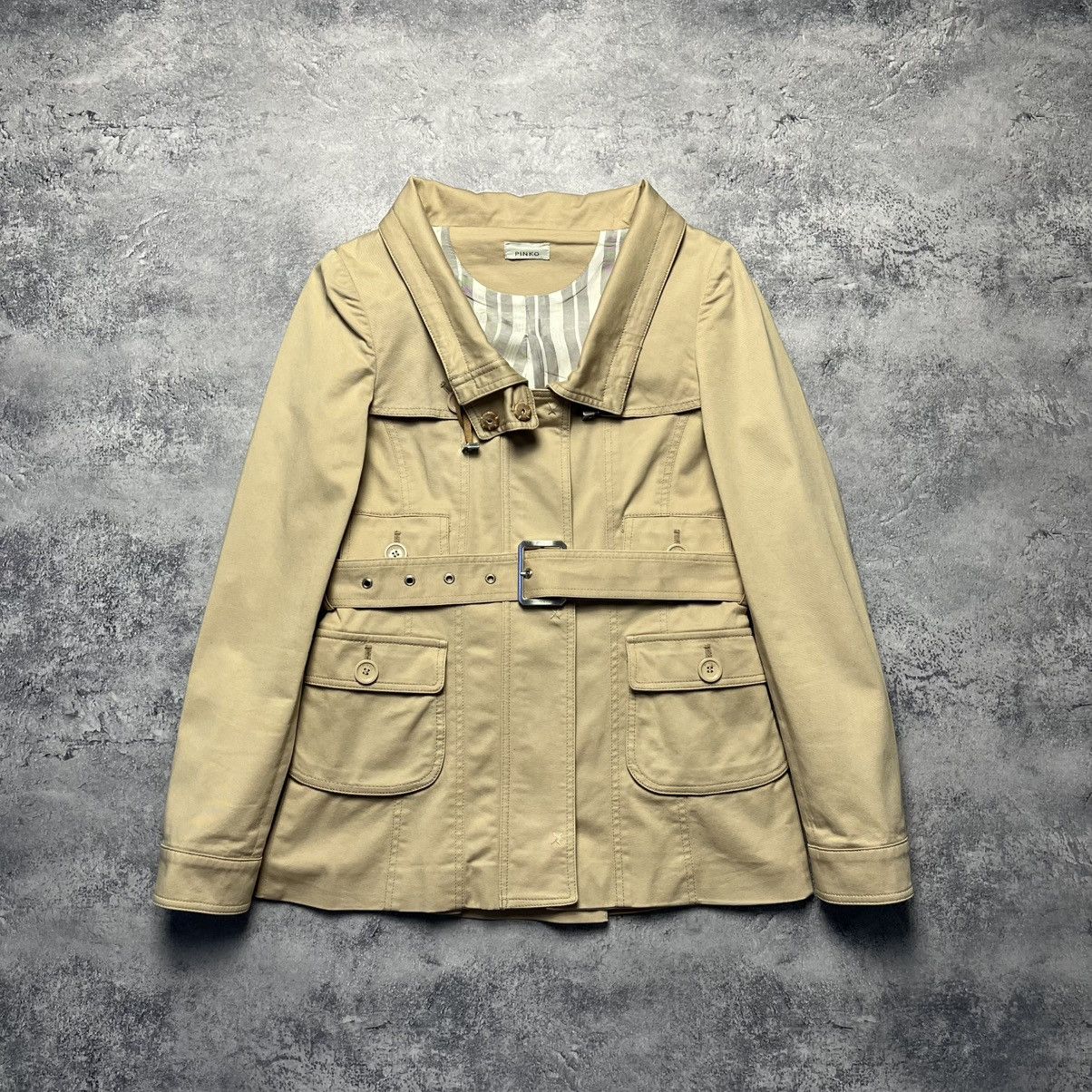 Pinko Vintage Pinko Cropped Coat Jacket Luxury Designer Italy Size M / US 6-8 / IT 42-44 - 1 Thumbnail