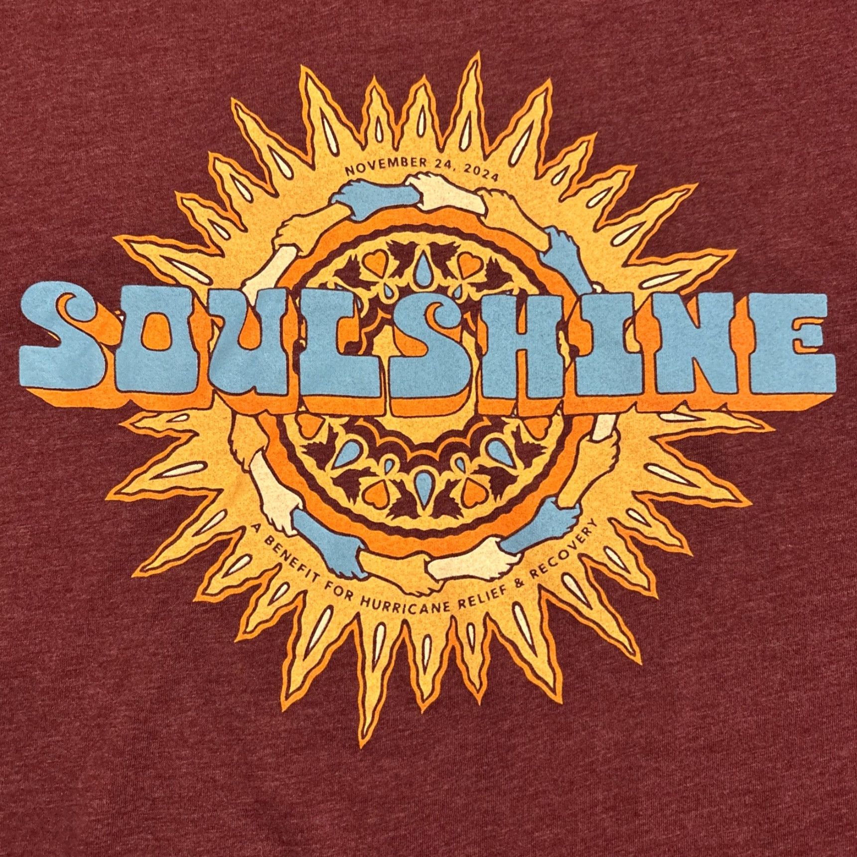 Next Level 2024 SOULSHINE Concert T-Shirt Adult Small Red Dave Matthews Band Goose Phish Mens Size US S / EU 44-46 / 1 - 2 Thumbnail