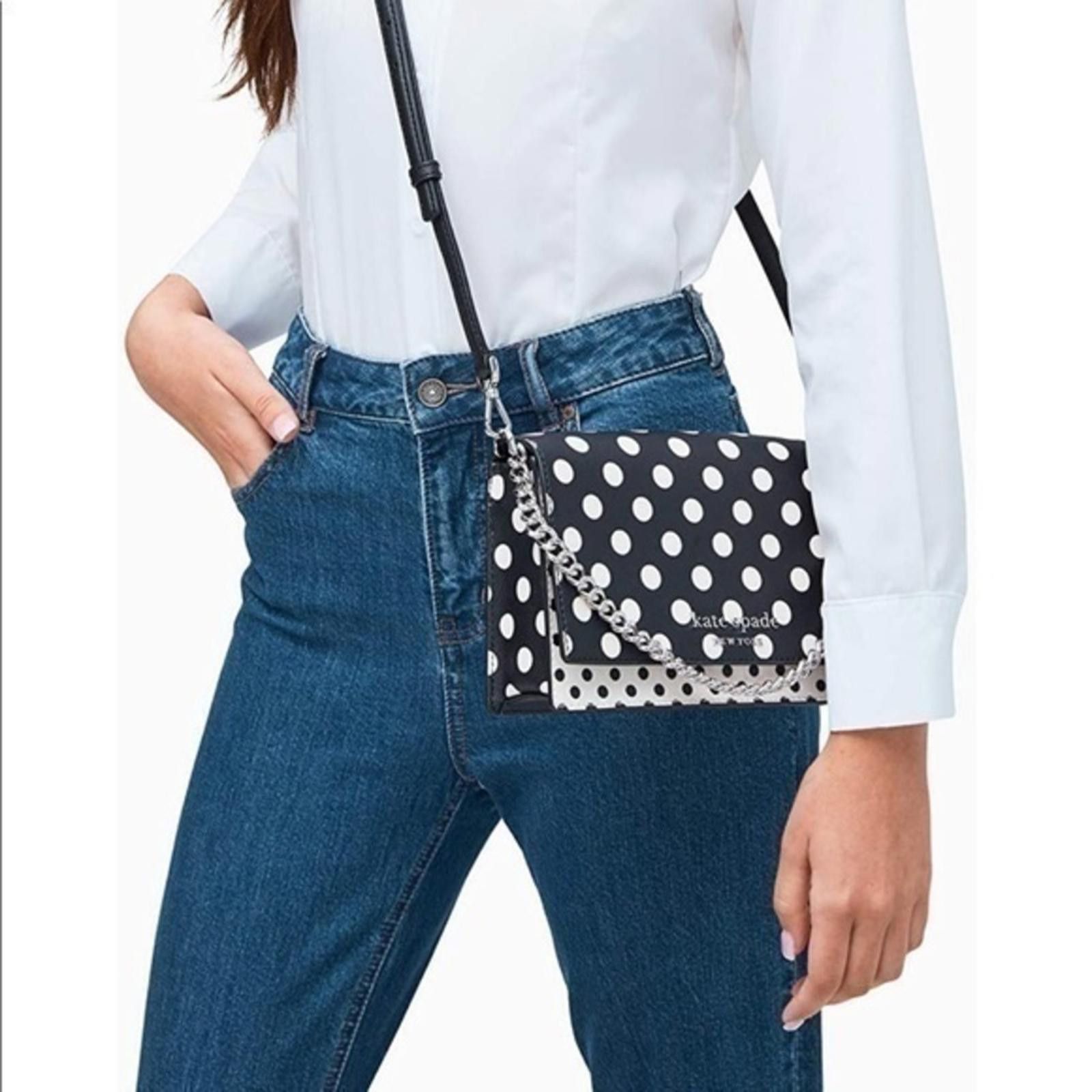 Kate Spade Mate Spade Polka Dot Convertible Crossbody Bag NWT Size ONE SIZE - 2 Thumbnail