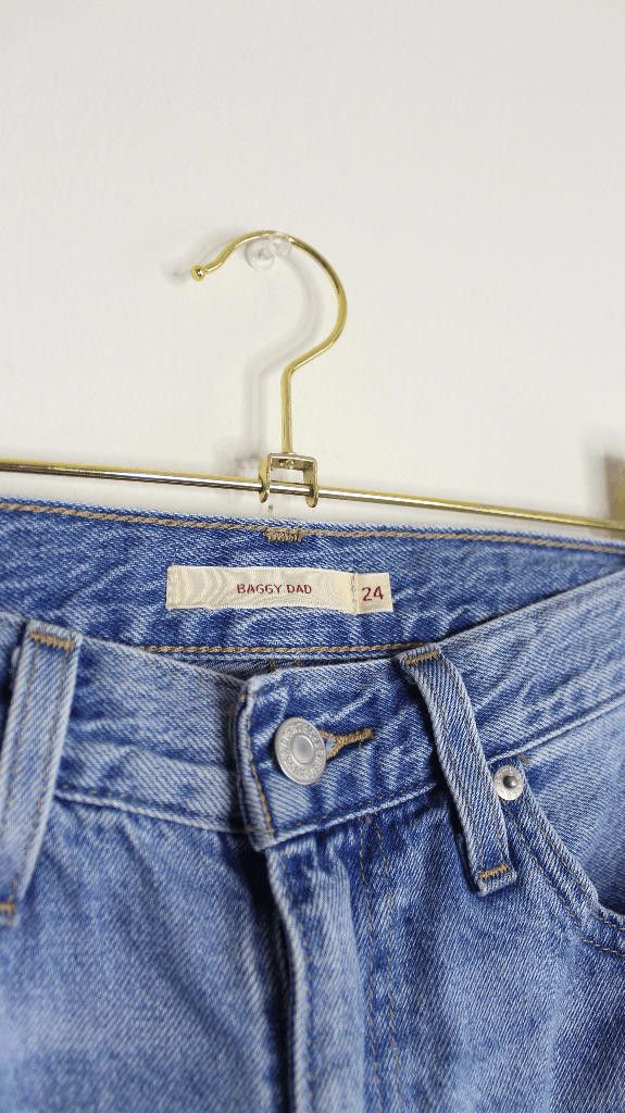Levi's Levi's Baggy Dad Medium Wash Blue Jeans - 24 Size 24" / US 00 / IT 34 - 2 Thumbnail