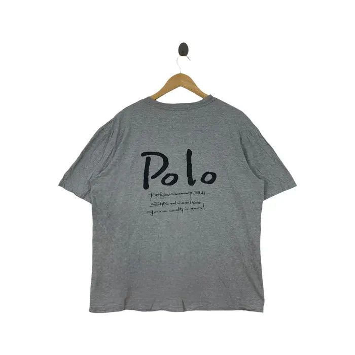 Vintage Vintage POLO A DEAUVILLE Script Logo Country Tee Shirt Size US L / EU 52-54 / 3 - 3 Thumbnail