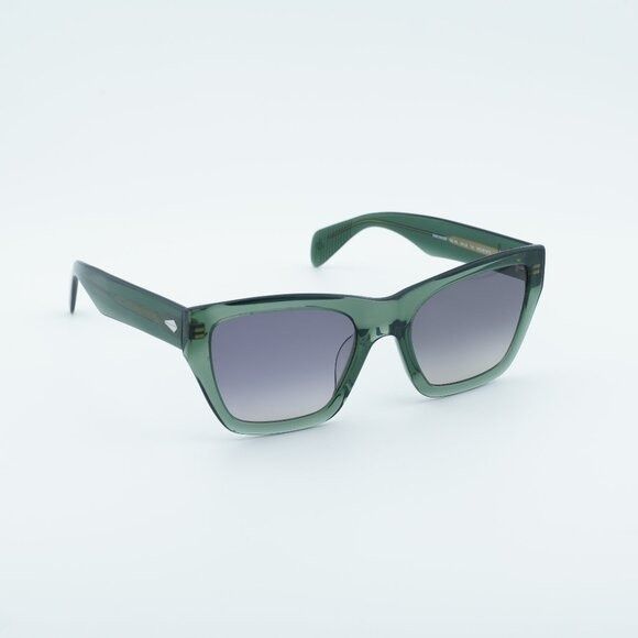 Rag & Bone Rag & Bone RNB1046/G/S 01ED PR Sunglasses Green Square Frame Size ONE SIZE - 1 Thumbnail