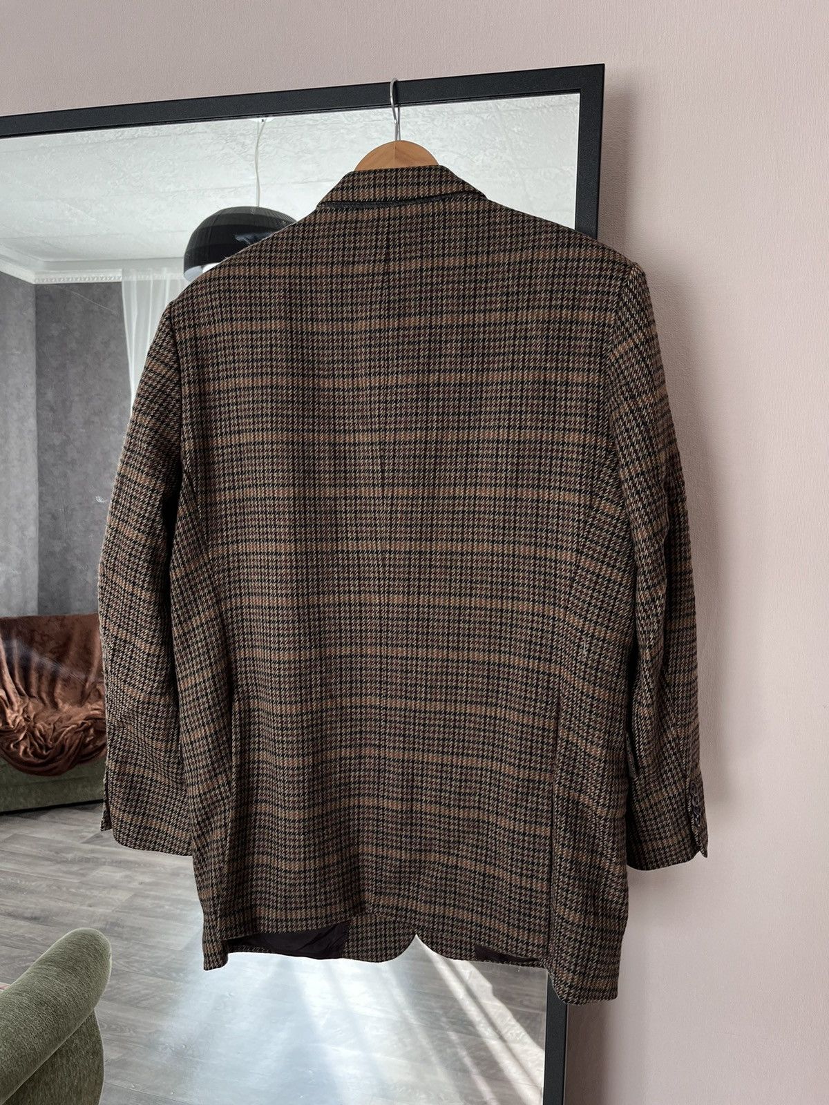 Burberry Rare!! Vintage Burberry London Checkered Wool blazer SZ 25 Size 44R - 2 Thumbnail