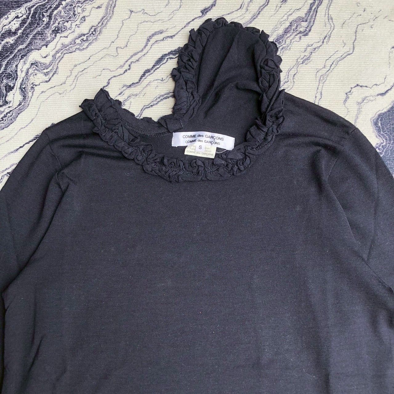 Comme des Garcons Comme des Garcons Wool Ruffle Neck Longsleeve Size S / US 4 / IT 40 - 2 Thumbnail