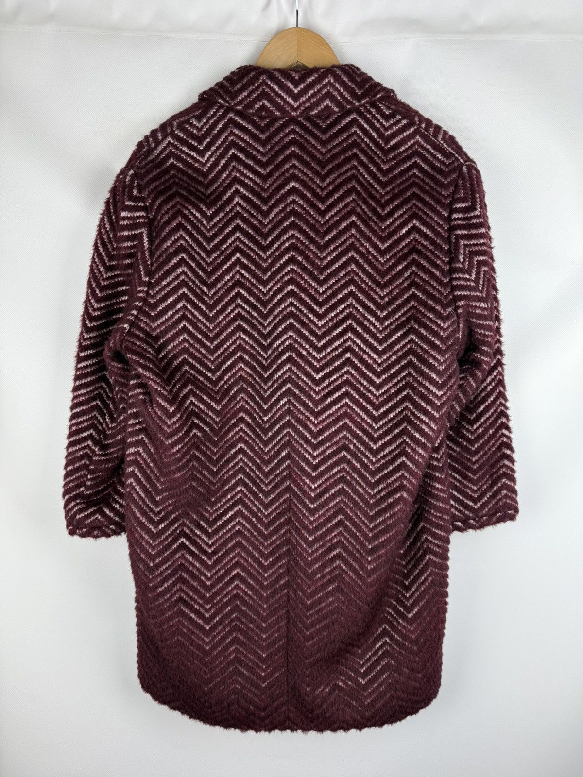 Just Cavalli × Roberto Cavalli Just Cavalli Wool / Alpaca Zig Zag Patterned Coat Jacket Size XS / US 0-2 / IT 36-38 - 15 Thumbnail