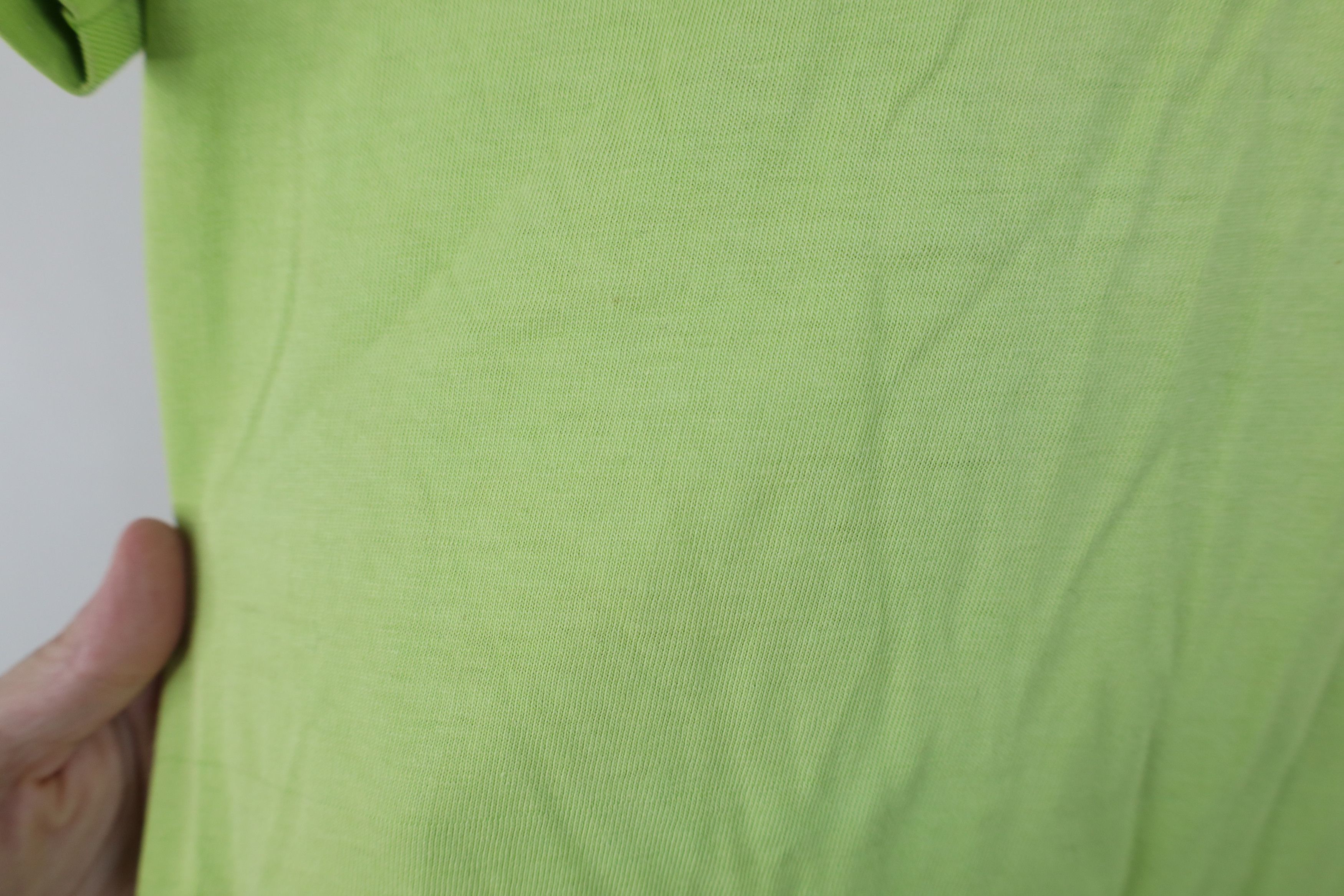 Hanes Vintage 90s Y2K Hanes Beefy Blank Cotton T-Shirt Lime Green Size US S / EU 44-46 / 1 - 4 Thumbnail