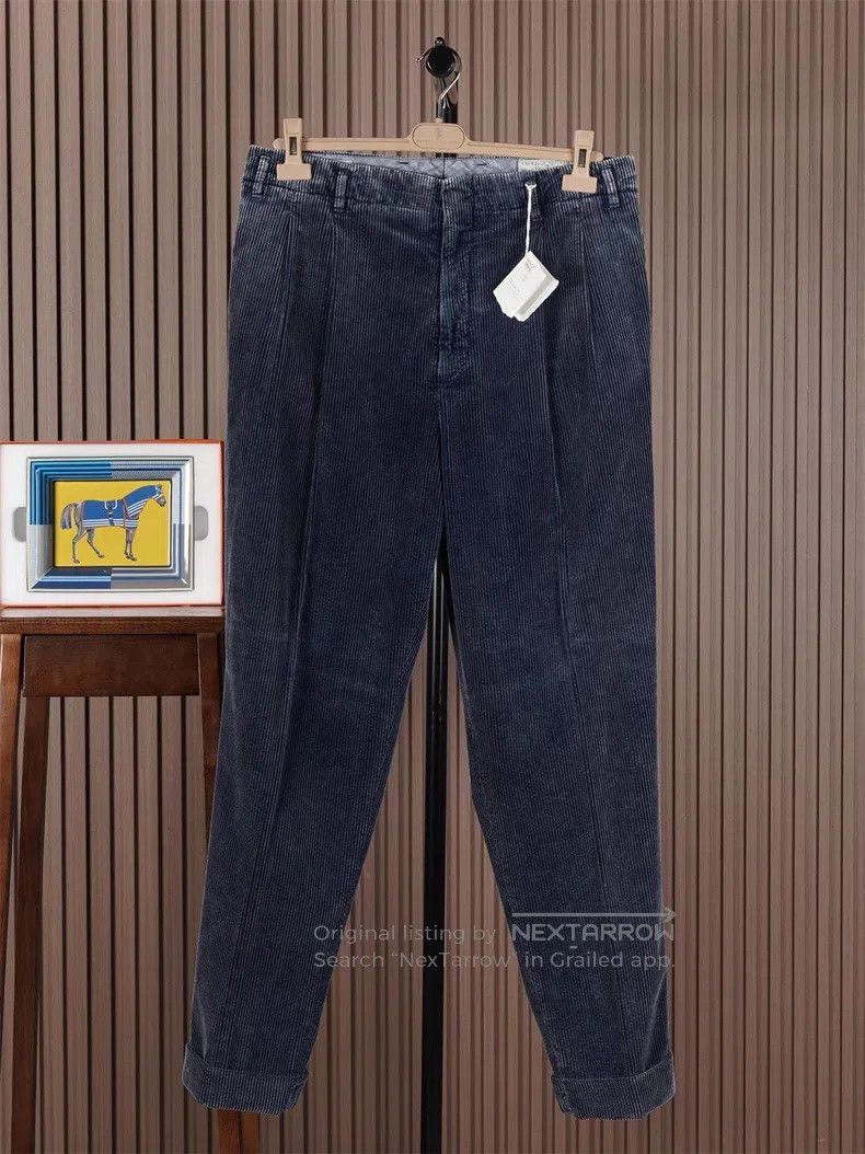 Brunello Cucinelli Brunello Cucinelli Vintage washed distressed corduroy pant Size US 34 / EU 50 - 1 Thumbnail